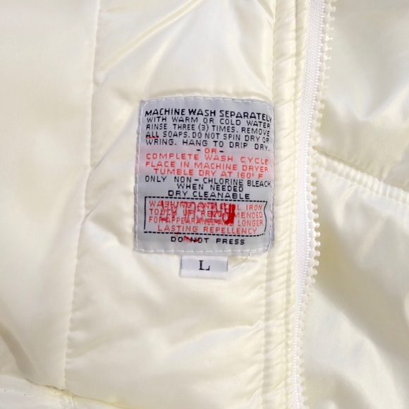London Fog Unisex Cream Puffer Coat - Picture 6 of 7